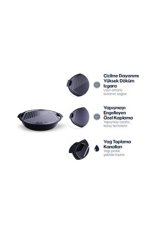 Mini Barbekü Pro Siyah