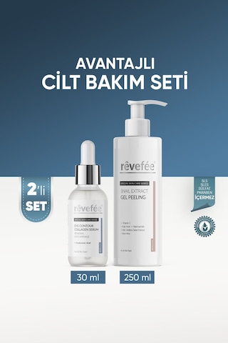 Göz Çevresi Kolajen Serum & Salyangoz Ekstrat Jel Peeling 2'li Set Göz Çevresi Kolajen Serum & Salyangoz Ekstrat Jel Peeling 2'li Set