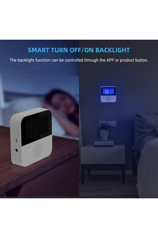 Maiyame Wi-fi Isı Ve Nem Dedektörü, 2.9 İnç Lcd Geri Aydınlatma, Zaman/tarih Gösterimi, Usb Şarj, As90w Modeli Sıcaklık Kablosu Yok