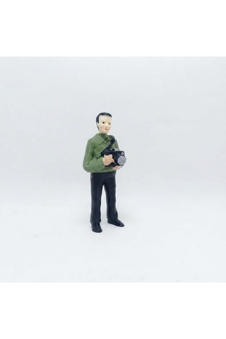 Fotoğrafçı Adam-teraryum Figürü 8.8cm Çok Renkli