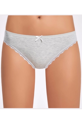 Melanjlı Dantelli Bikini Külot 001