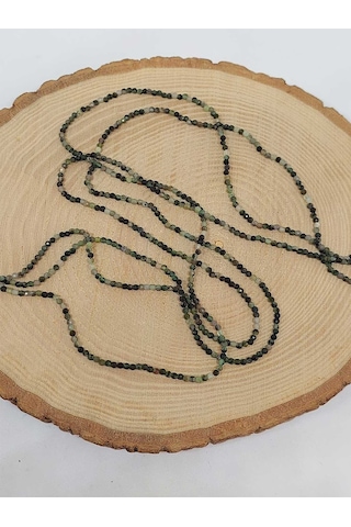 Bileklik Boy Zümrüt Taşı Dizi 2mm 51180 Yarım Dizi 17cm Uzunluğundadır Çok Renkli