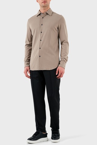 Emporio Armani Erkek Gömlek Em001537 Af10017 F6063 Bej Bej