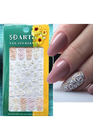 5d-k127 Kabartmalı Tırnak Stıcker