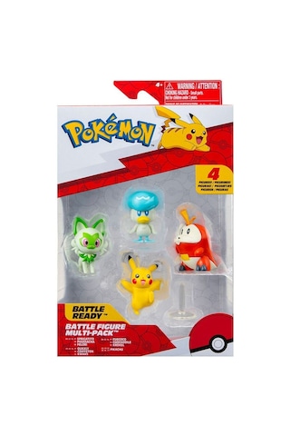 Pok Pkw3402 Pokemon Battle 4'lü İlk Figür Set