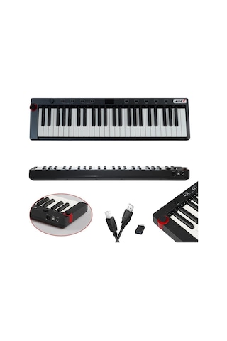 Midex İmpressive Paket - 5 Stüdyo Ekipmanları Seti Monitör Mikrofon Ses Kartı Kulaklık Midi Klavye Pad Controller