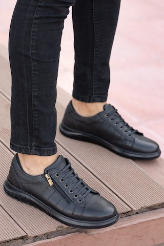 Daxtors Garantili D262 Günlük Ortopedik Hakiki Deri Erkek Ayakkabı 001