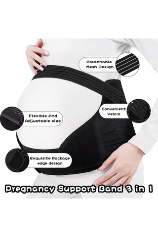 Trendooze Tfd-33248 Nefes Koruyucu Kadın Hamile Bel Bant Bandı Ayarlanabilir Alabilen Mr