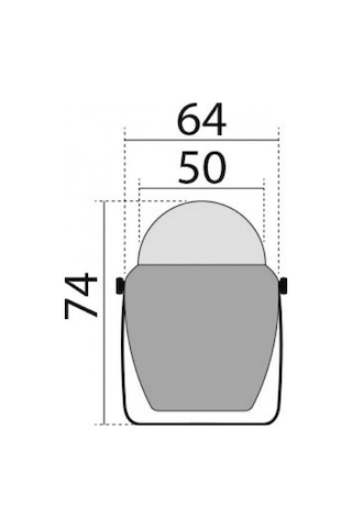 Marin Beyaz 12 Volt Led Işıklı Küçük Boy Aydınlatmalı Pusula