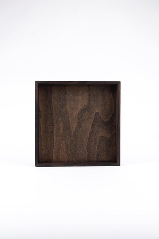Ahşap Kare Tepsi Büyük 40x40