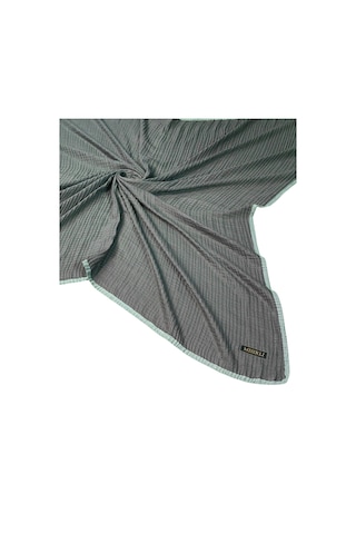 Mim Eşarp Mısırlı Eşarpları Biyeli Müslin Düz Renk Eşarp 100x100cm Antrasit