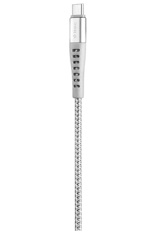 Ttec ExtremeCable Ekstra Dayanıklı Type C Şarj Kablosu 150 CM Gümüş
