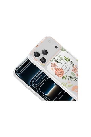 Apple iPhone Uyumlu 17 Pro Max Kılıf Kamera Korumalı Desenli Zore Klip Kapak - Beautiful -