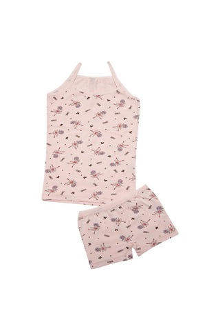 Kota 3407x6 Kız Çocuk 6'lı Karışık Desen İp Askılı Atlet Külot Takım-renkli Asorti