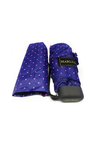 Eleven Markets Mini Cep Boy Bayan Şemsiye 17 Cm, Ultra Mini Şemsiye Mavi - Mor