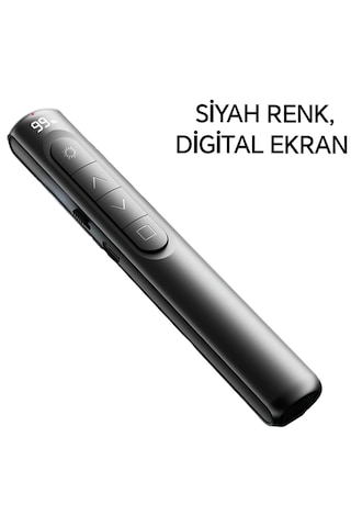Global S12 Pointer Dijital Led Ekran Şarj Edilebilir Lazer Sunum Kalemi