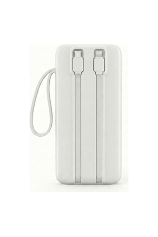 Ven-dens Vd-pb061 20000mah Premium Powerbank Dahili Çift Kablolu BEYAZ