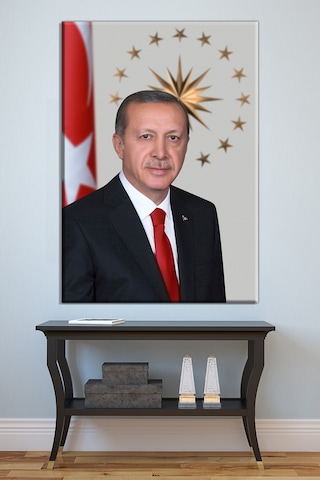 Recep Tayyip Erdoğan Kanvas Tablo 60 x 90