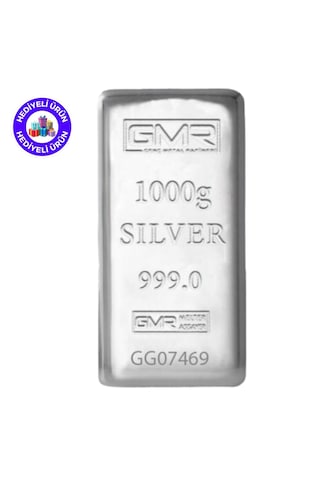 E-gümüş 1000gr Külçe Gümüş