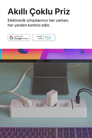 Xenonsmart 4’lü Akıllı Çoklu Priz 180 CM
