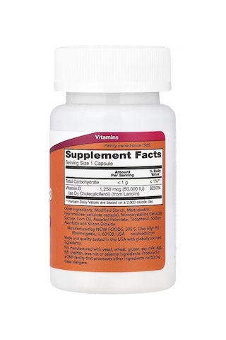 Vitamin D3 50.000 15 Capsules Bone & Immune Health