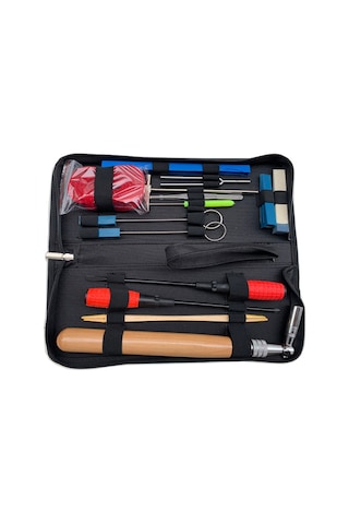 Profesyonel Piyano Akort Seti 16 Parça Piyano Akort Alet Seti Akort Anahtarı Kolu Keçe Piyano Tamir Aksesuarları Dahil