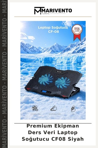 Premium Ekipman Ders Veri Laptop Soğutucu Cf08 Siyah