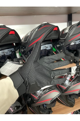 4Riders Motosiklet Eldiveni Korumalı Sertifikalı Siyah