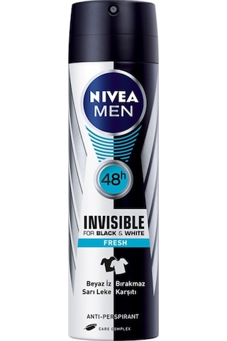 Nivea Invisible Black&White Fresh Erkek Sprey Deodorant 150 ML