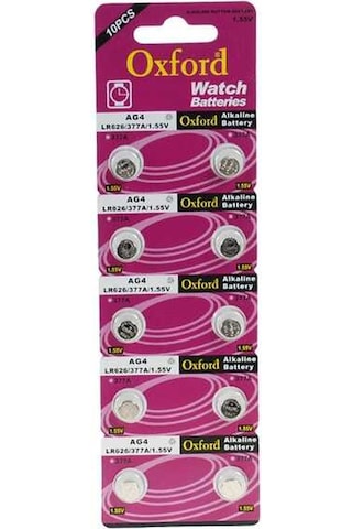 Oxford Alkalin Ag4 Pil 10'lu