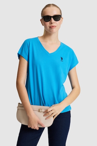 U.S. Polo Assn. U.s. Polo Assn. Kadın Kobalt Tişört Basic 50323541-vr077