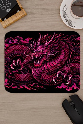 Ejderha Pembe V4 22x18 Gaming Kauçuk Kaymaz Taban Mouse Pad Fare Altlığı
