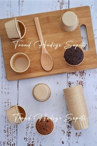 50'li Mini Boy Kraft Muffin Cupcake Kalıbı 45x35 Mm Kek Kalıbı, Safari Konsept, Airfryer Uyumlu Sku: Smg8690010550644 Açık Gri