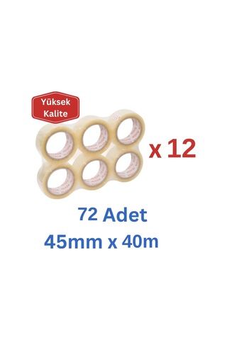 Flıqa 2011 Hotmelt Koli Bantı Şeffaf - 45mm X 40m - 72 Adet