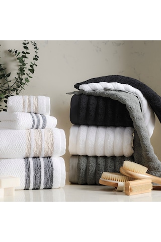 Mudo Home Stella El Havlusu Koyu Gri 30x50