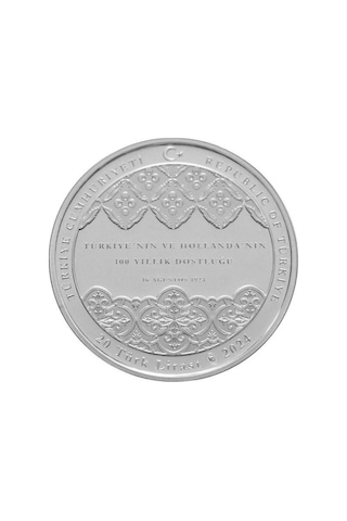 Agakulche Türkiye - Hollanda Dostluğu Gümüş Sikke Coin