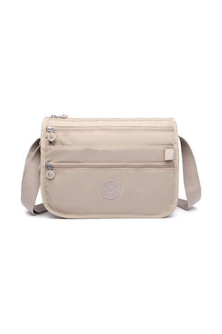 Smart Bags 1128 Krınkle Kumaş Postacı Çantası (Bej) Bej
