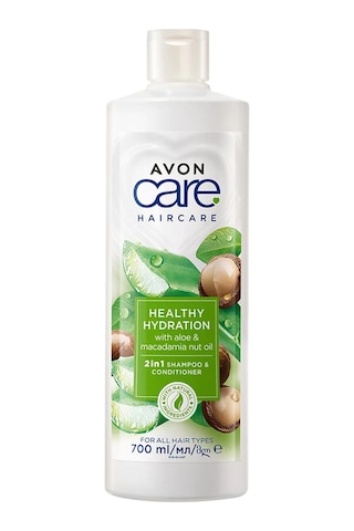 Avon Care Aloe Vera ve Makademya Fındığı Yağı Şampuan ve Saç Bakım Kremi 700 ML