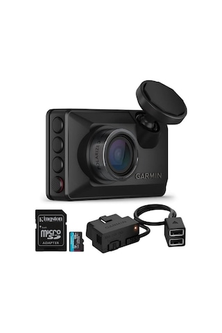 Garmin Dash Cam X210 Kompakt 1440p Kamera, 140 Derece Görüş Alanı Ve Ses Kontrolü Siyah Ve Araç Kamerası İçin Garmin Sabit Güç Kablosu...-123589