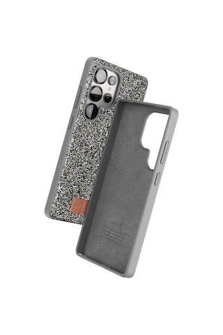 Onegif - 375 - Samsung Galaxy Uyumlu S25 Ultra Bright Simli Kapak - Glblseme - - Gümüş
