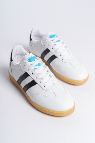 Daxtors Garantili D30004 Günlük Ortopedik Kadın Sneaker Spor Ayakkabı Beyaz-siyah