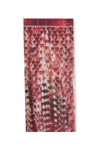 2 Adet Metalize Kalpli Kapı Perdesi Kapı Banner Fon Süsü Kırmızı 45 Cm 200 Cm Diğer