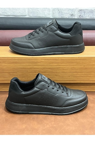 Ortopedik Büyük Numara Rahat Hafif Yumuşak Dark Step Erkek Spor Ayakkabı Siyah