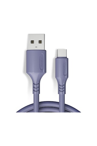 Xiyyadms Type-c Hızlı Şarj Kablosu Mor - 3a Akım, Dayanıklı Malzeme, Geniş Uyumlu, 1 Metre Uzunluk