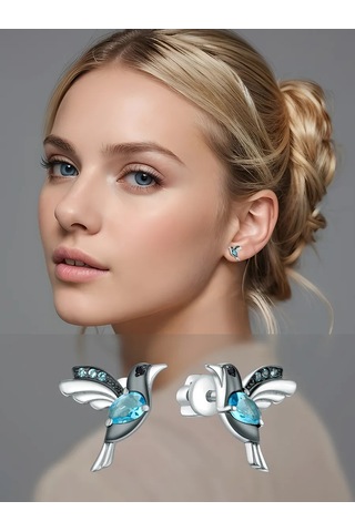 Serebro Rossii Gümüş 925 Küpe Küpe Yarasa Şeklinde 234564575 Diğer