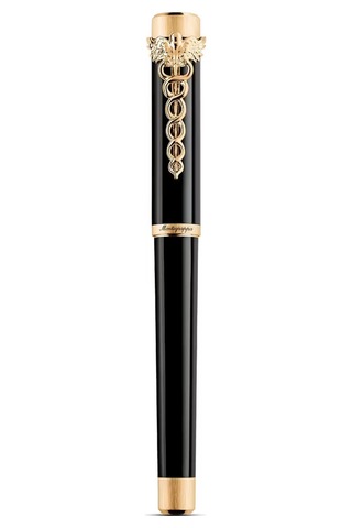 Montegrappa Zero Caduceus Roller Kalem Iszecrıy Siyah