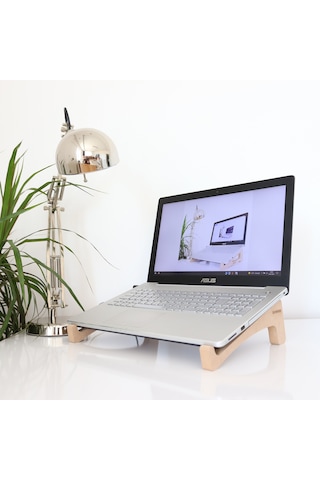 Hanwood Laptop Standı - Notebook Standı Ahşap Als1