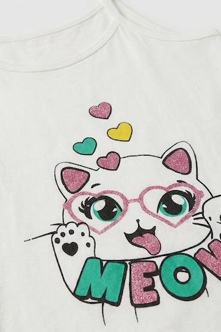 Joy Kids Kız Çocuk Baskılı Atlet 3'lü Avantajlı Paket 3-12yaş beyaz