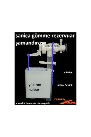 Sanica Gömme Rezervuar Şamandırası Sanica Rezervuar İç Takım Flat Beyaz Sanica Gömme Rezervuar Şamandırası Sanica Rezervuar İç Takım Flat Beyaz