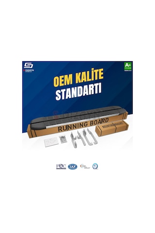 S-dizayn Jaecoo J7 S-line Krom Yan Basamak 183 Cm 2023 Üzeri